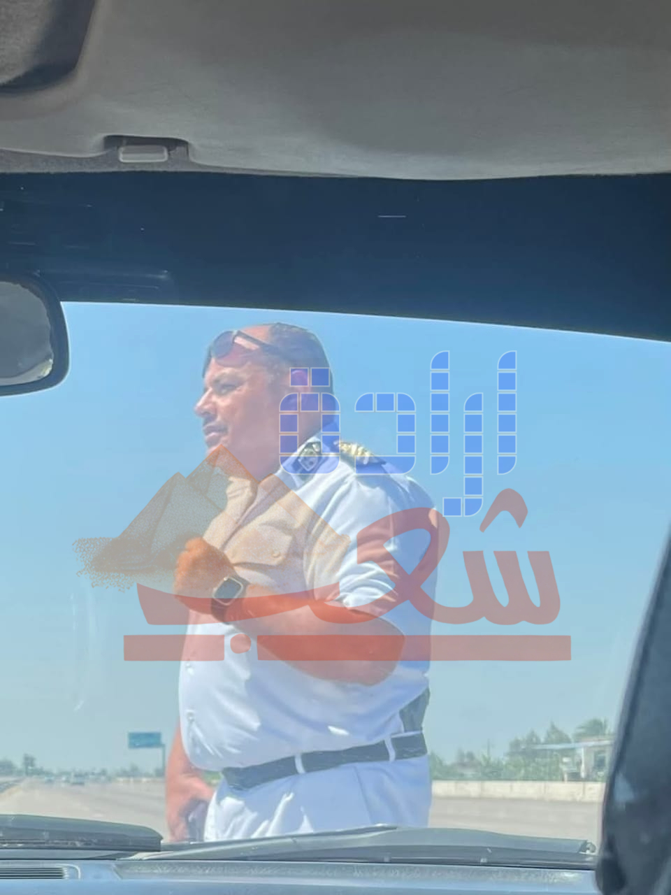 تفاصيل شكر عقيد داخلية على طريق الحى الاماراتي ببورسعيد