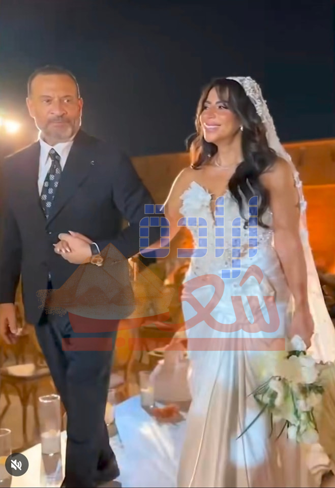بالصور : بكاء “ماجد المصري “في حفل زفاف ابنته ماهيتاب
