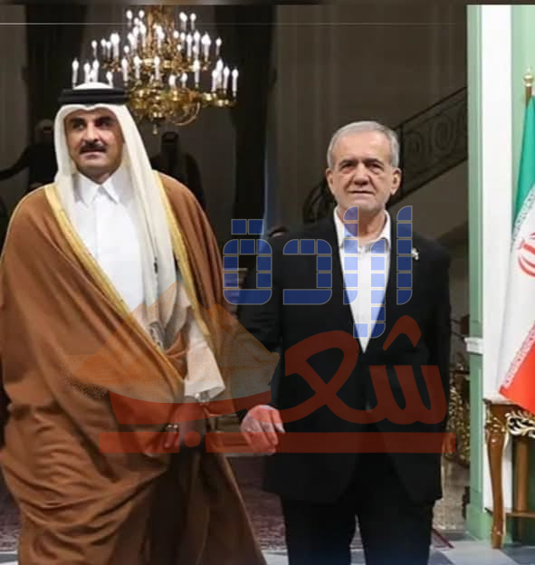 في محادثه هاتفيه : بين رئيس ايران وأمير قطر