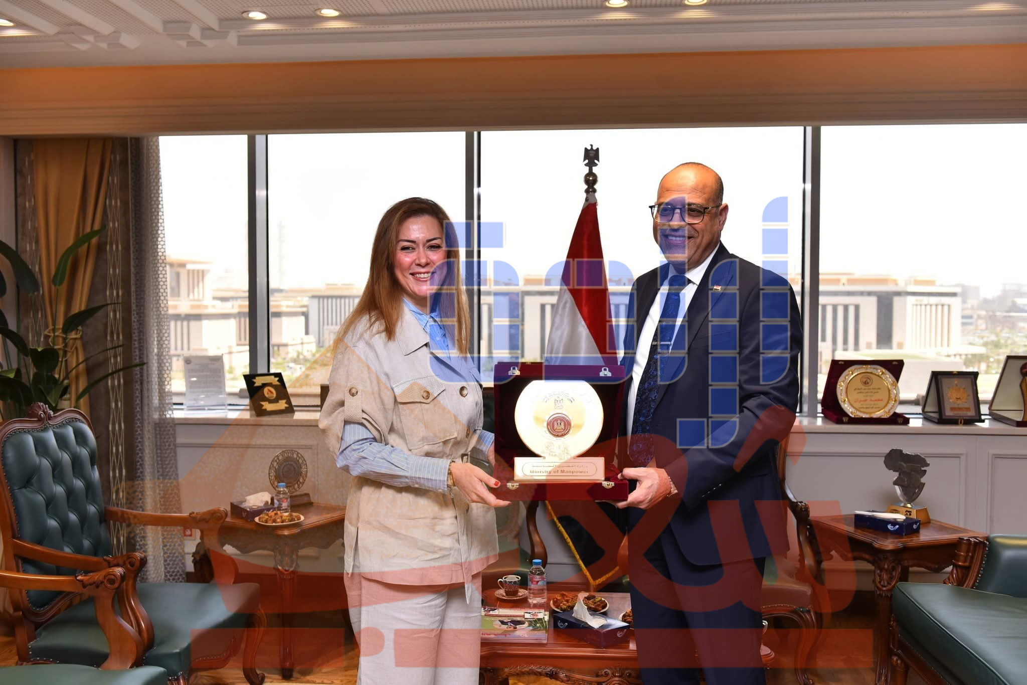 وزير العمل يستقبل المدير التنفيذي للأكاديمية الوطنية للتدريب لتعزيز التعاون وبحث الملفات المستقبلية