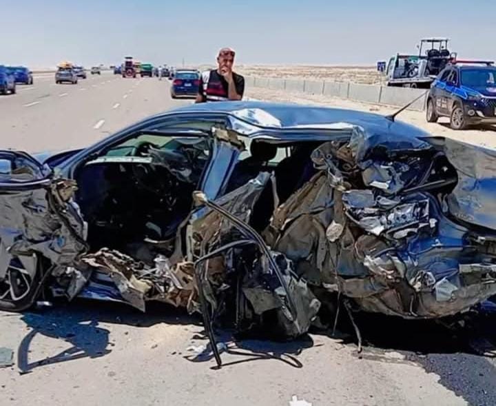 “مأساة على الطريق وفاة أسرة كاملة في حادث تصادم بالعلمين”