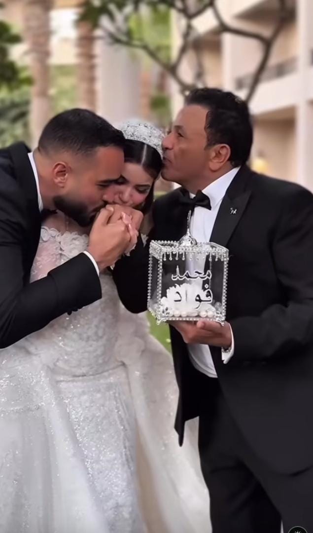 محمد فؤاد يزوّج ابنته بسملة في ليلة مليانة دموع وفرح