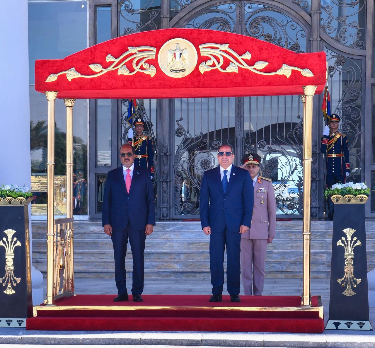 صور من لقاء الرئيس السيسي و الرئيس الصومالى