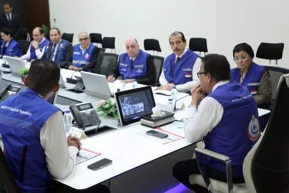 نائب رئيس الوزراء وزير الصحة يترأس غرفة الأزمات لمتابعة حريق سنترال رمسيس