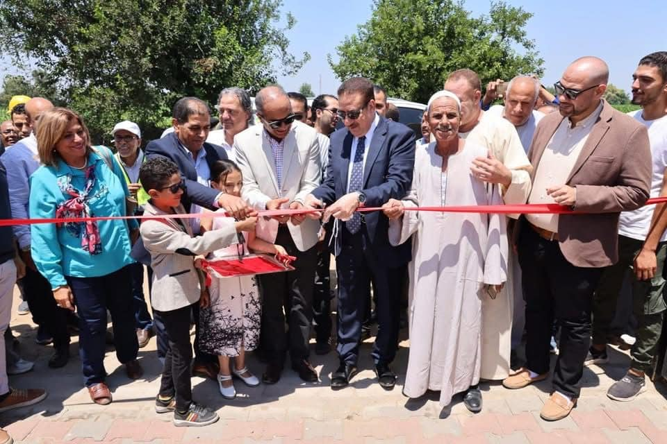 نائب وزير الإسكان خلال افتتاح عدد من مشروعات برنامج خدمات الصرف الصحي المستدامة بمحافظة المنوفية