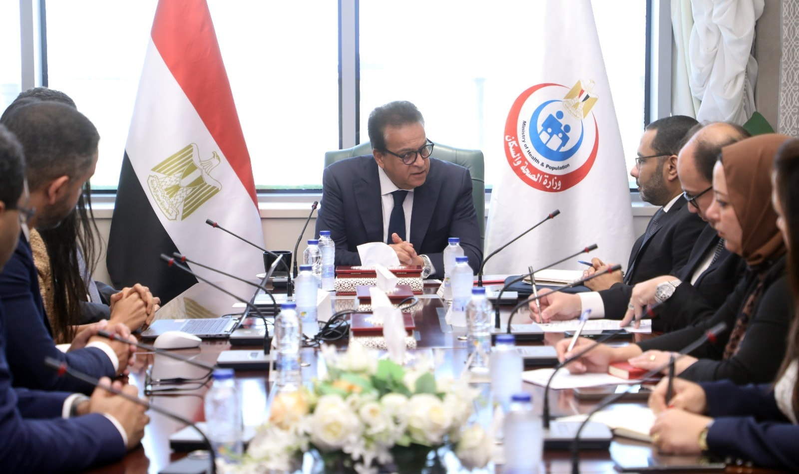 الدكتور “خالد عبد الغفار” وزير الصحة يبحث مع شركة «ساندوز» تعزيز التعاون في توطين صناعة الأدوية ودعم” المبادرات الصحية الرئاسية”