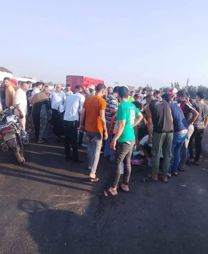 إصابات خطيرة في حادث تصادم بين “توك توك” وسيارة ملاكي بطريق محور بورسعيد