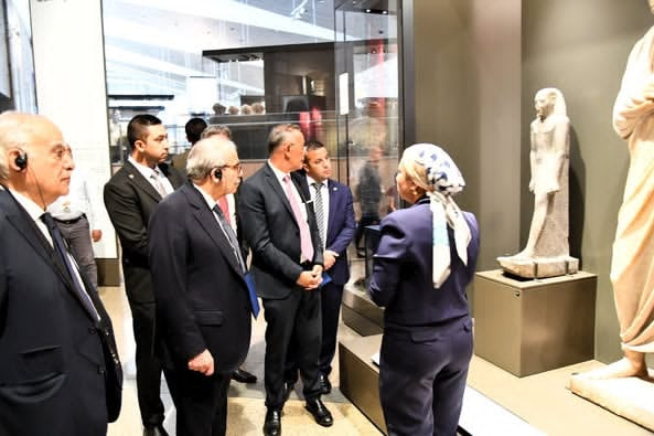رئيس مجلس الوزراء اللبنانى والوفد المرافق له فى ضيافة المتحف المصرى الكبير