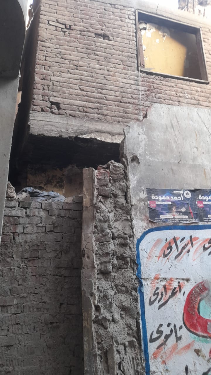 إنهيار جزء من عقار بالمحلة الكبرى دون إصابات