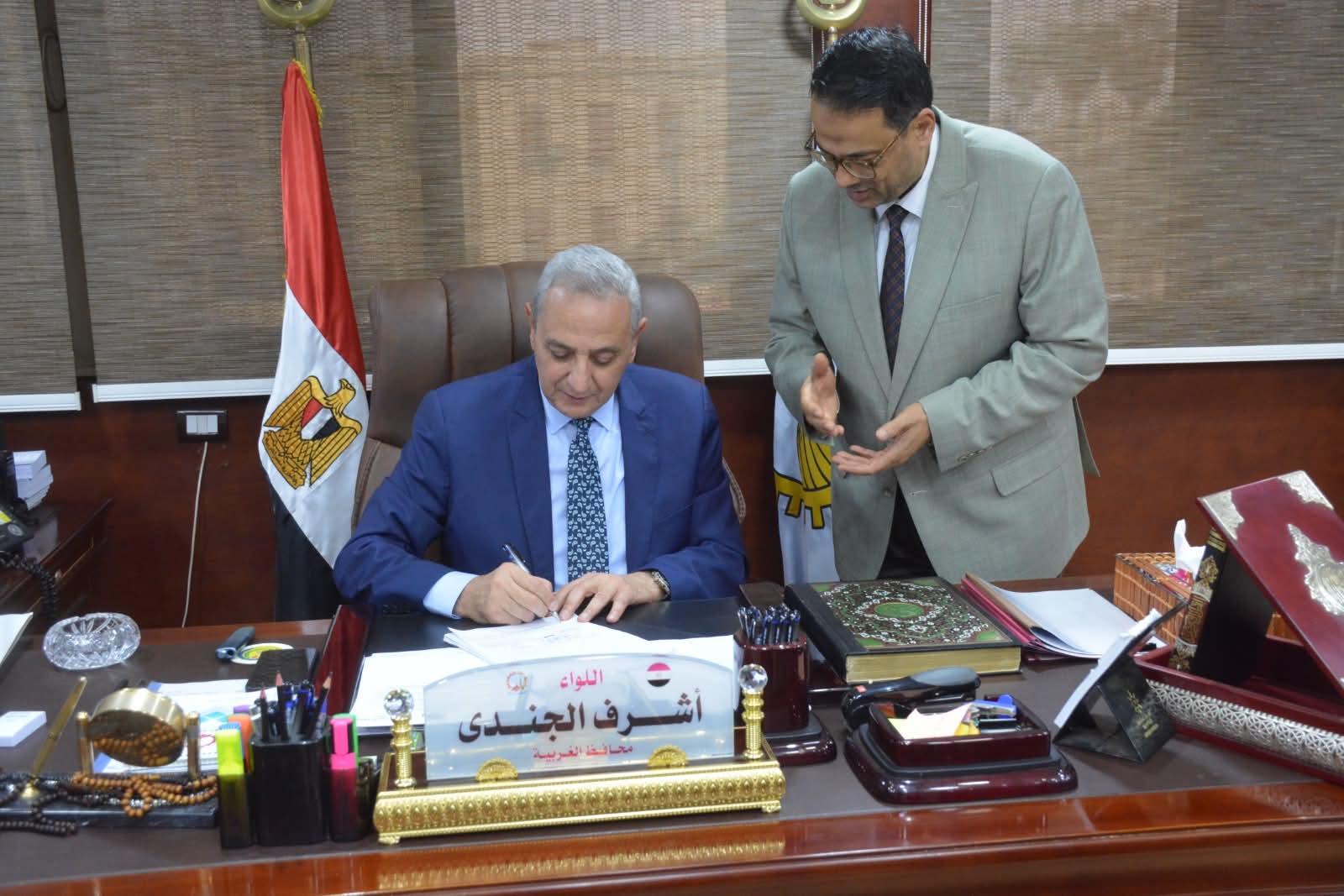 محافظ الغربية يعتمد تعيين ١٥٣٤ معلم مساعد جديد ضمن خطة الدولة للنهوض بالمنظومة التعليمية