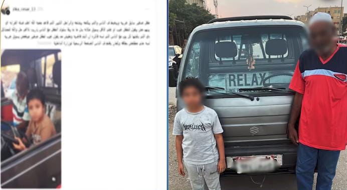 ضبط طفل يقود سيارة “فان” بالمقطم وتعريض حياة المواطنين للخطر