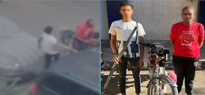 ضبط لصين سرقا أكسسوار سيارة وهربا بدراجة نارية بالإسكندرية
