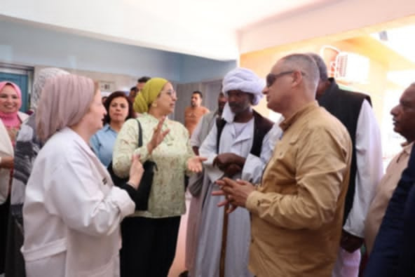 رئيسة المجلس القومى للمرأة تتفقد النادى النسائى و الوحدة الصحية بمدينة حلايب بمحافظة البحر الأحمر