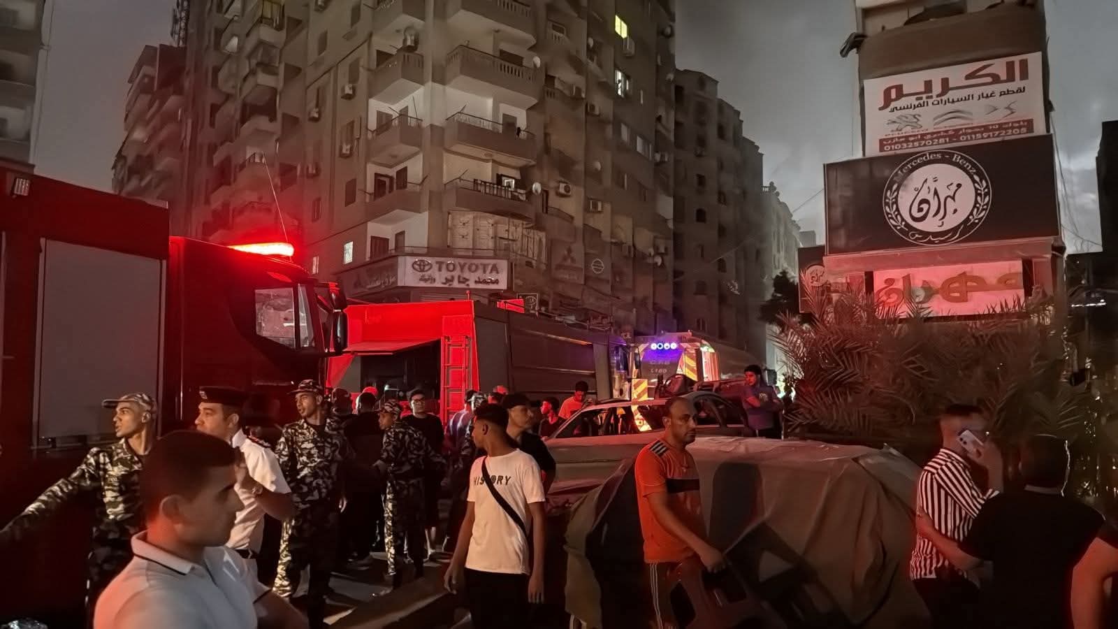 السيطرة على حريق ضخم داخل مخزن قطع غيار سيارات بالسلام.. والتحقيقات تكشف التفاصيل الأولى