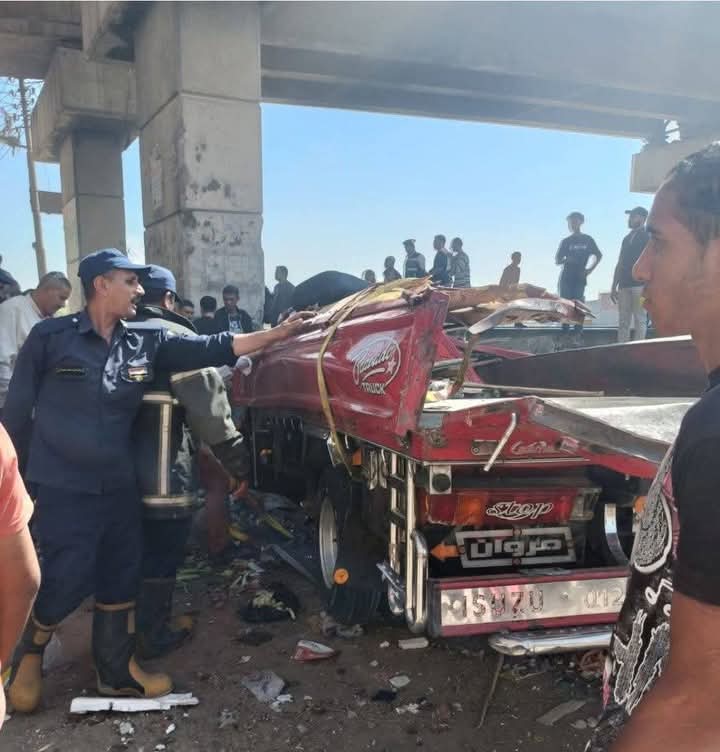 مصرع وإصابة 7 أشخاص فى حادث إنقلاب سيارة من أعلى كوبرى السعرانية بكفر الدوار البحيرة