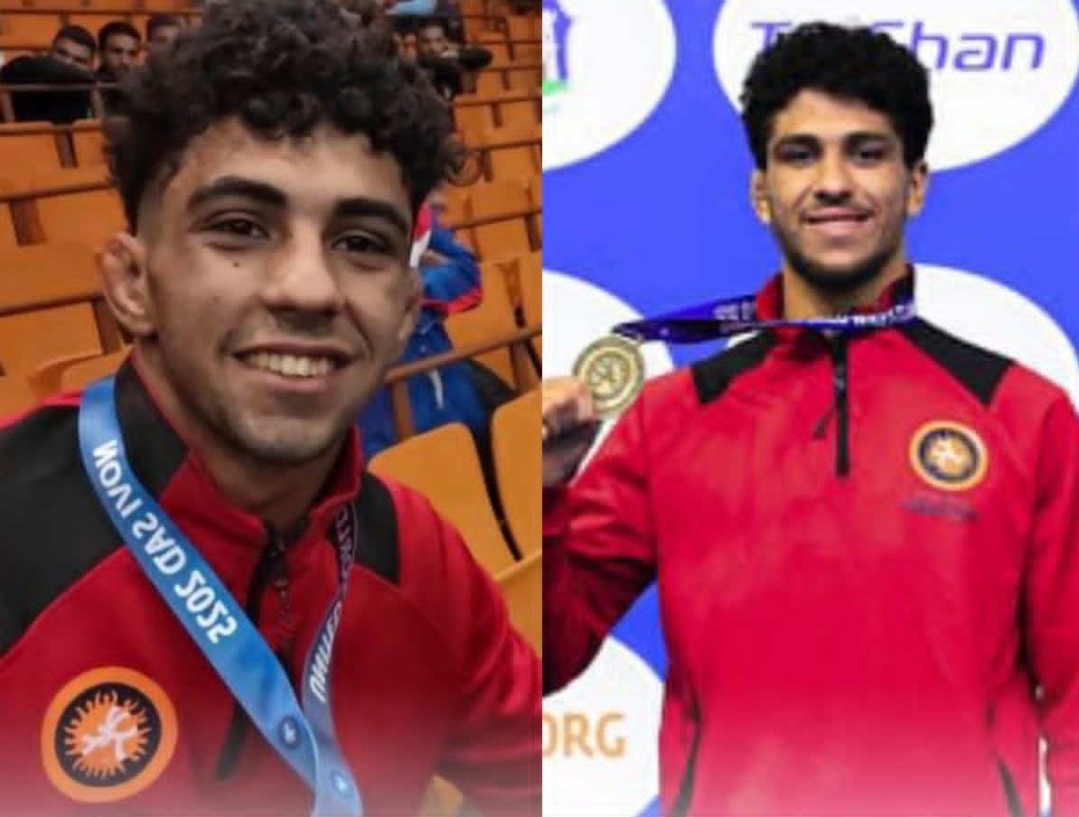رئيس اللجنة الأولمبية المصرية يشيد بانجاز المصارعين محمد وأدهم أبطال العالم