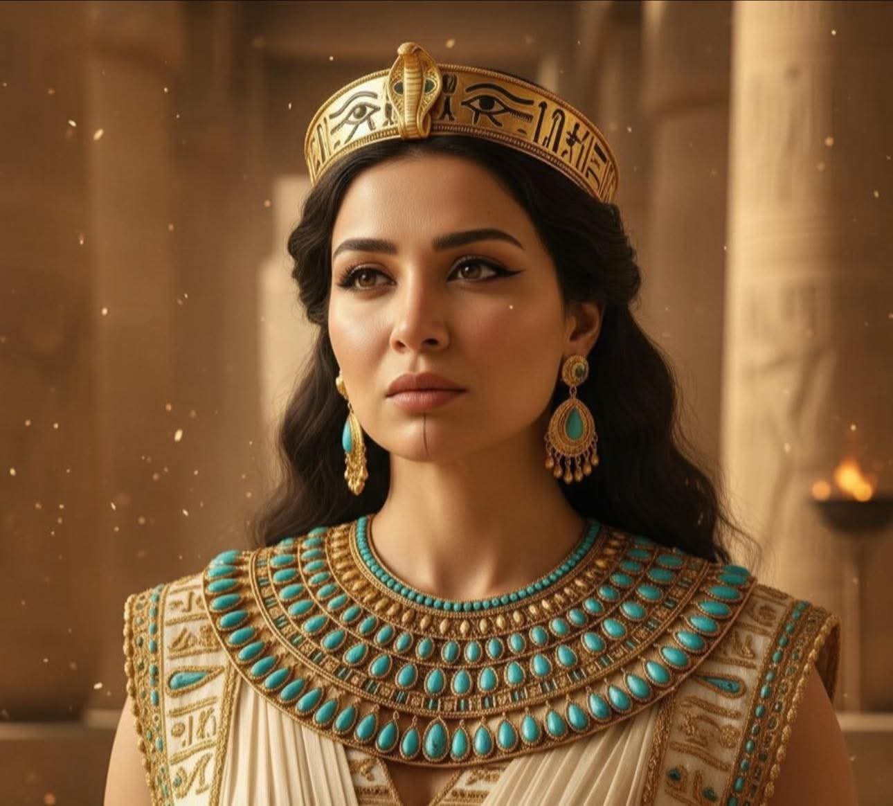 مي عز الدين تحتفل بافتتاح المتحف المصري الكبير بإطلالة فرعونية