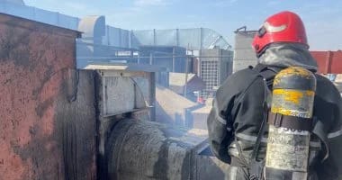 ارادة شعب| حوادث | مصرع عامل وإصابة آخر فى حريق بمخزن للبويات