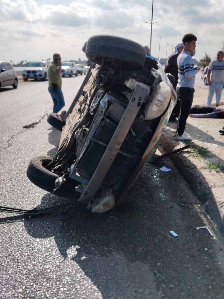 مصرع شخص وإصابة آخر إثر حادث مأساوي على طريق رأس البر الجديد