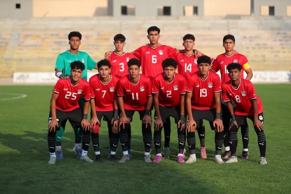 بعشرة لاعبين منتخب مصر مواليد 2009 يفوز على الأردن بهدف نظيف