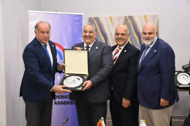 تكريم روابط الرياضية من الإتحادين الدولى والإفريقى للرماية