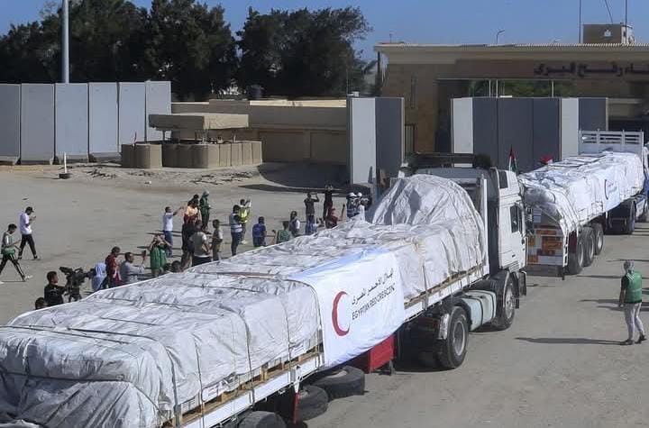 لسوء الأحوال الجوية.. الهلال الأحمر المصري يكثّف إمدادات الشتاء إلى غزة