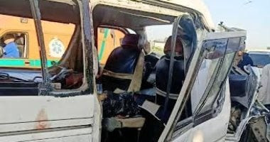 اسماء المصابين.. في حادث طريق رافد جمصة المنصورة