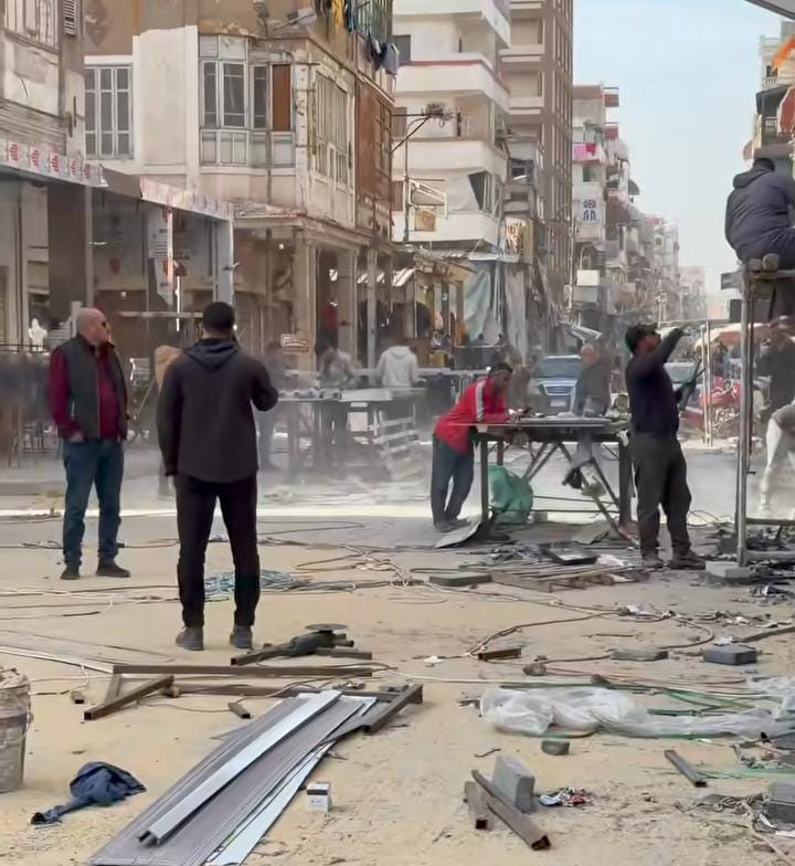 تطوير شارع الحميدي.. استمرار أعمال الرصف والتجهيز تمهيدًا لظهوره بالشكل الحضاري