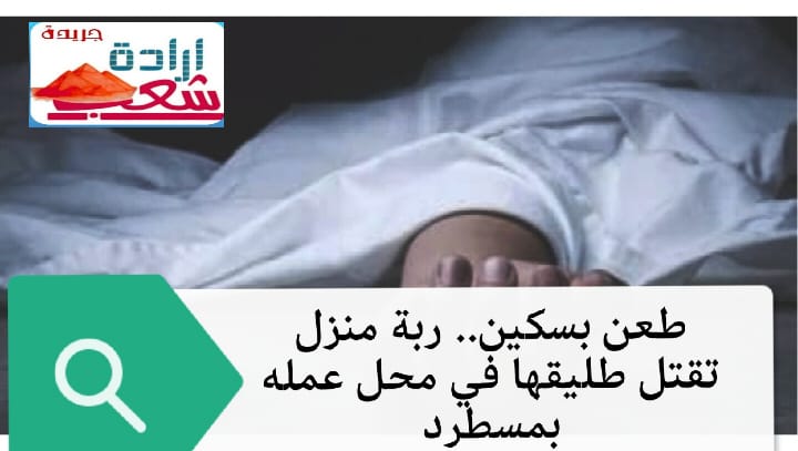 طعن بسكين.. ربة منزل تقتل طليقها في محل عمله بمسطرد