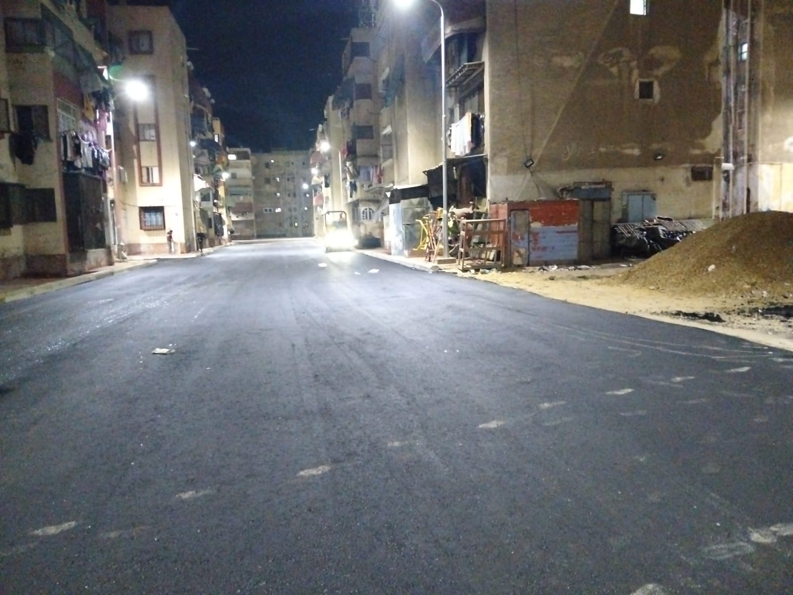 تطوير المرحلة الأولى من منطقة عمر بن عبد العزيز بحي الزهور ببورسعيد