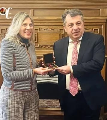 تكريم السفيرة سيريناد جميل بوسام الشرف من الدرجة الثانية لوزارة خارجية أرمينيا