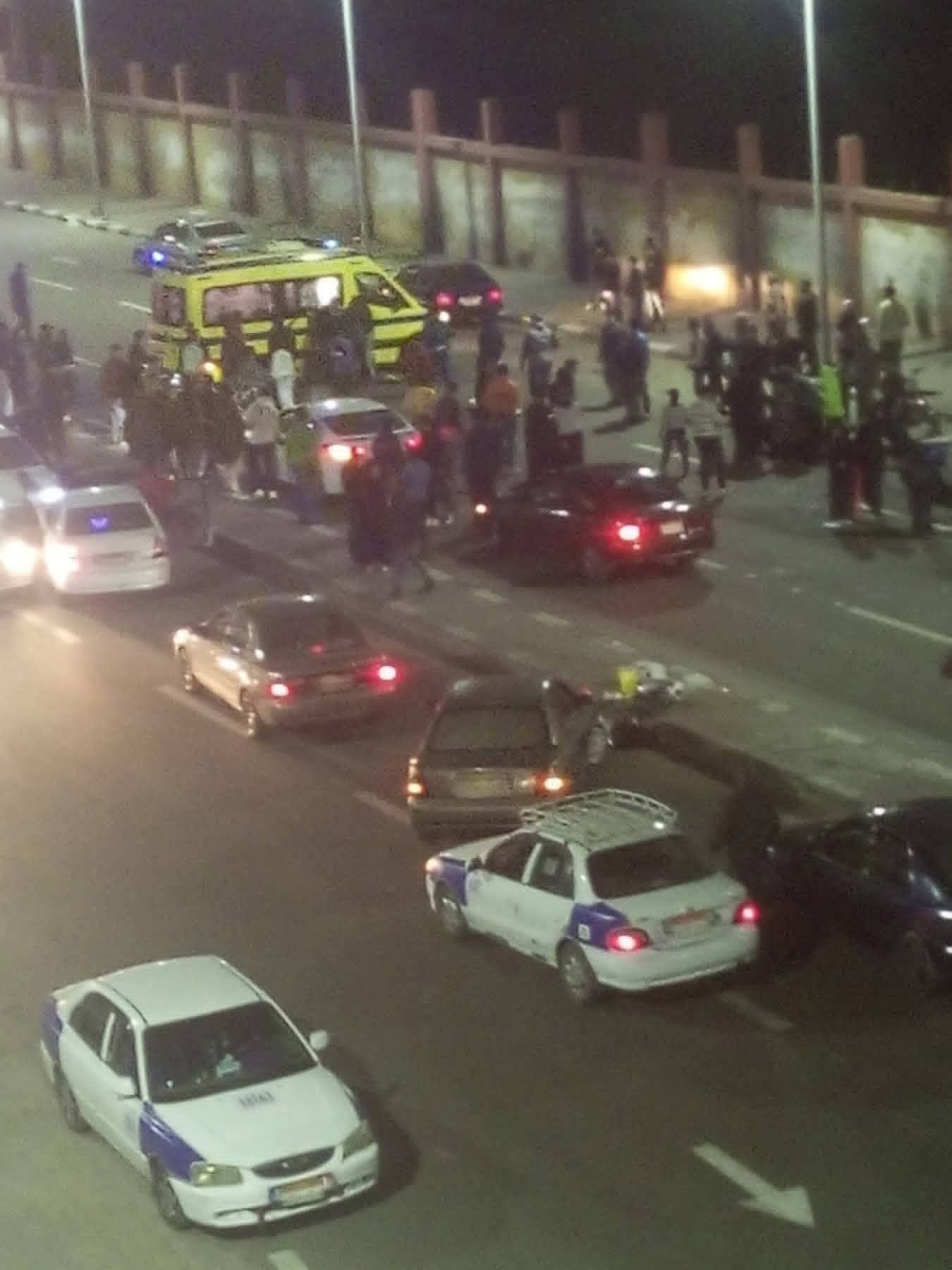 حادث مروري بطريق البحيرة ببورسعيد وإصابة 3 أشخاص