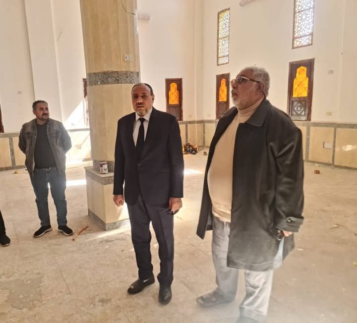 نائب رئيس جامعة الأزهر للوجه القبلي يتابع الأعمال الجارية بالمسجد الجديد بفرع الجامعة للوجه القبلي بأسيوط تمهيداً لافتتاحه قريباً