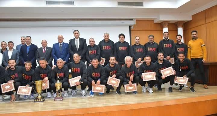 هوكى بورفؤاد نمبر وان أفريقيا و الشاعر سعيد بتكريم محافظ بورسعيد