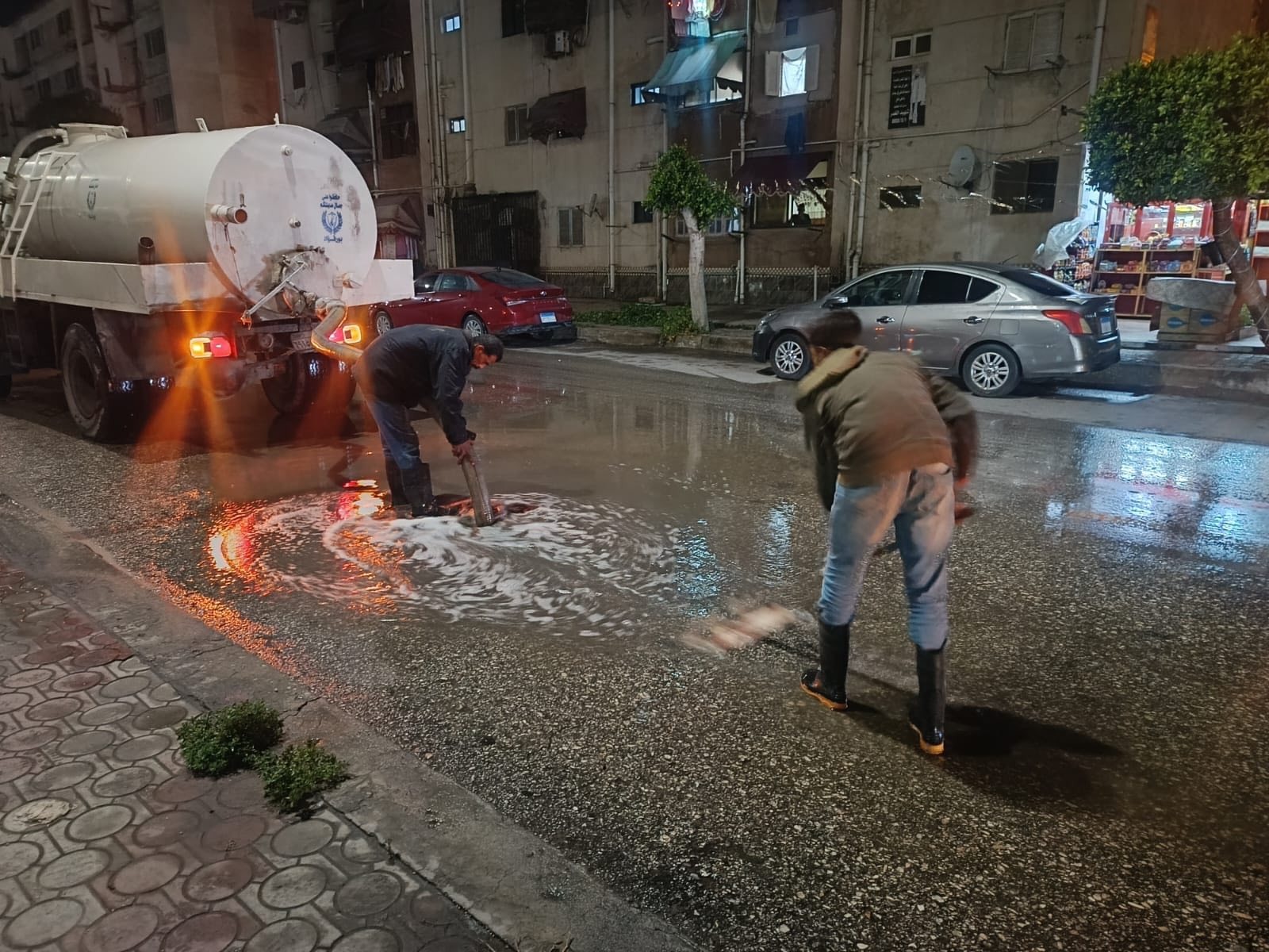 رئيس مدينة بورفؤاد جهود مكثفة من الأجهزة التنفيذية لرفع ٱثار الأمطار والتعامل السريع مع موجة الطقس غير المستقر