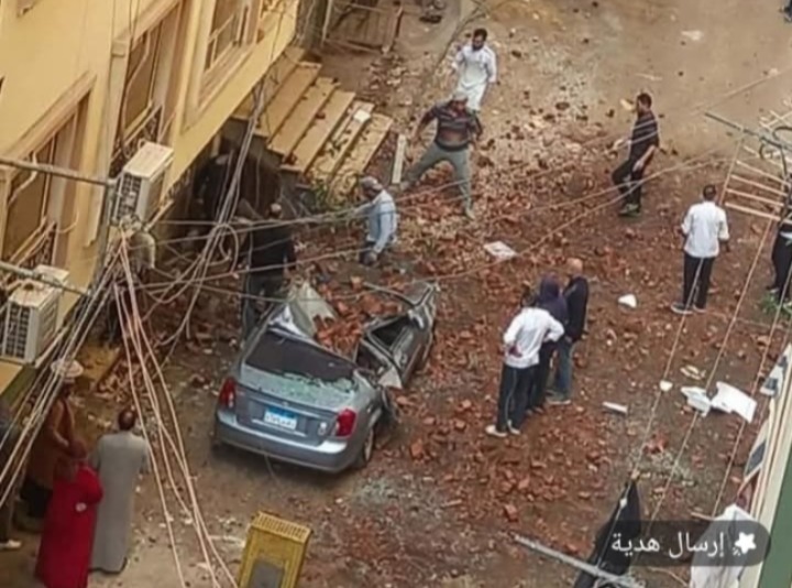 مصرع عامل بناء اثر سقوطه من الطابق الثامن اثناء عمله بالمنصورة