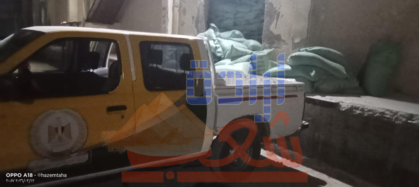 قبل تهريبها للسوق السوداء ضبط 23 شيكارة دقيق بلدى فى المحلة الكبرى