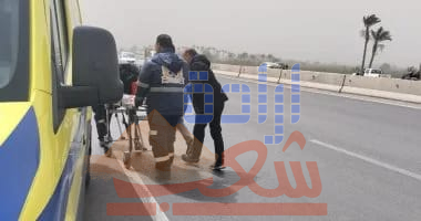 اصابة 11 شخصا بحادث على طريق بنها شبرا الحر..