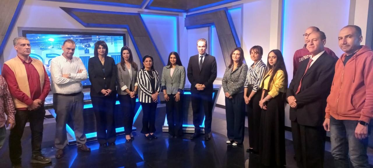 بحضور رئيسة قطاع الأخبار المسلمانى يتفقد ستديو قناة النيل الدولية بعد تطويره