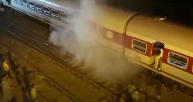 السيطرة على حريق بعجلة قطار 986 فى ملوى جنوب المنيا ،
