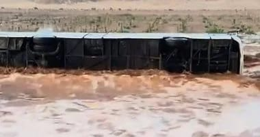 انقلاب أتوبيس بطريق وداى سعال فى سانت كاترين